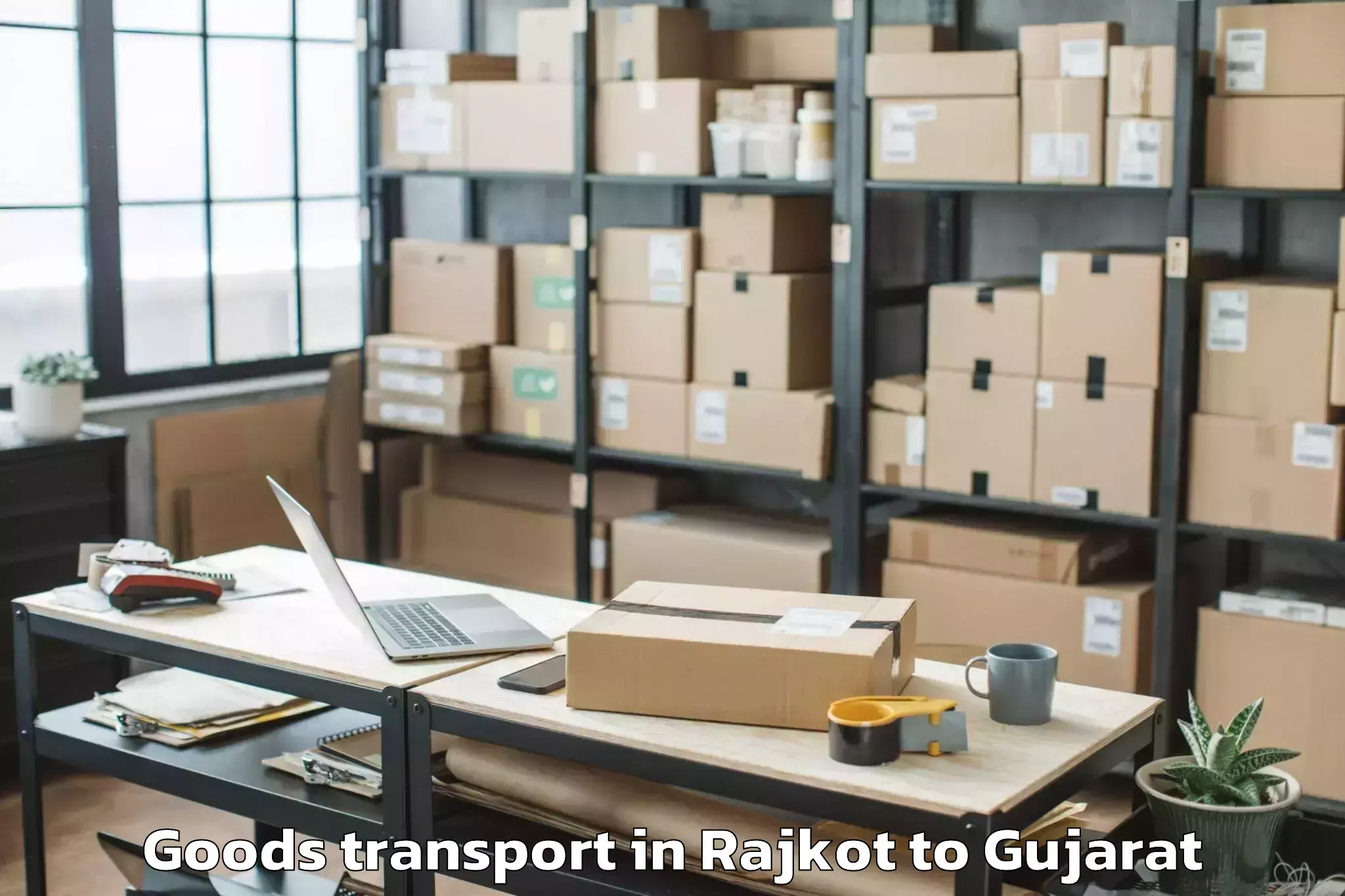 Easy Rajkot to Dhanera Goods Transport Booking